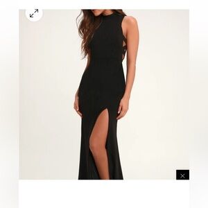 Lulus keep on dancing mock neck dress